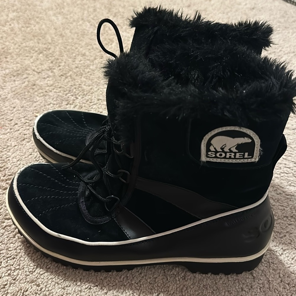 Sorel Tivoli Lace-Up All-Weather black Boots size 10.5